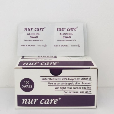 Nur Care Alcohol Swab 100 Swab (NC1412)