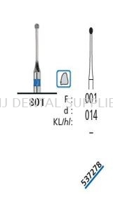 DIAMOND BUR FG,ROYAL LINE MINIMALLY INVASIVE, MEDIUM BLUE #537278,DFS