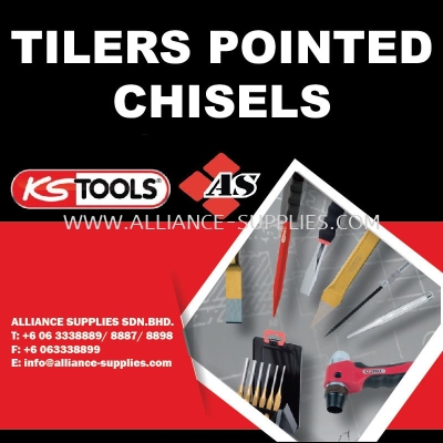 KS TOOLS Tilers Pointed Chisels