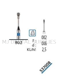 DIAMOND BUR FG,ROYAL LINE MINIMALLY INVASIVE, MEDIUM BLUE #537008,DFS