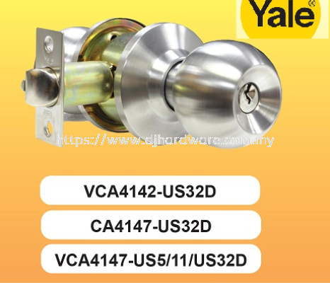 YALE HANDLES & KNOBS NEW ESSENTIAL RANGE VCA 4142 US32D (WS)