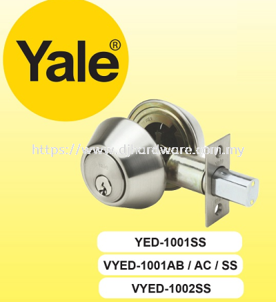 YALE HANDLES & KNOBS NEW ESSENTIAL RANGE YED 1001SS (WS)