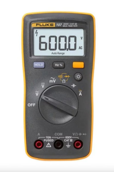 FLUKE 107 Palm-sized, CAT III Digital Multimeter