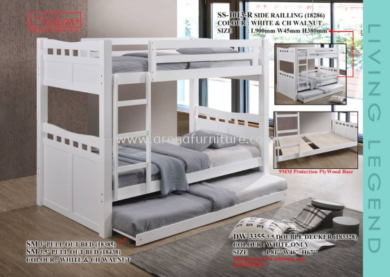 Kids Bunk Bed Solid Bedframe Arona