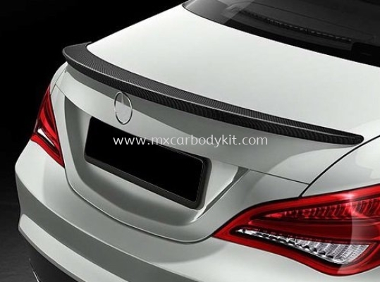 MERCEDES BENZ W117 2014 & ABOVE REAR TRUNK SPOILER A TYPE CARBON