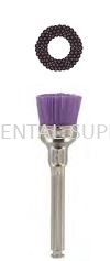 NYLON PROPHY BRUSH LATCH, BOWL TYPE, COLOUR: PURPLE (MEDIUM), STODDARD