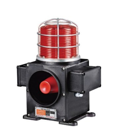 SCDFL Heavy Duty LED Steady/Flashing Signal Beacon & Electronic Sounder Combinations for Marine and Heavy Industry Applications Weatherproof Blinking Beacon Sounder / Audible & Visual Alarm Max.118dB
