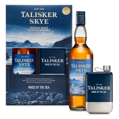 Talisker Skye & Hip Flask Gift Set