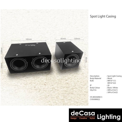 Spotlight Eyeball Casing - Black (1/2/3 Head)