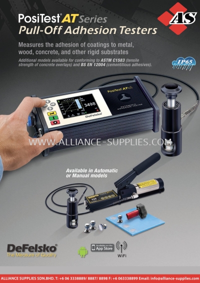 DEFELSKO PosiTest AT Pull-Off Adhesion Tester/ Pull-Out Test Apparatus