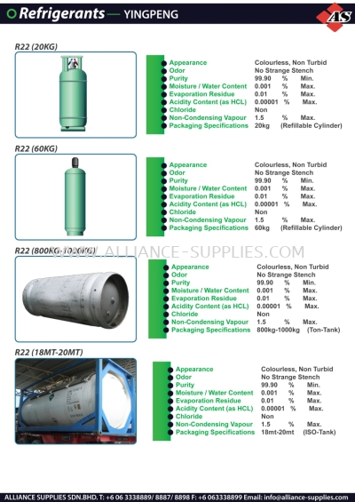 YINGPENG Refrigerants