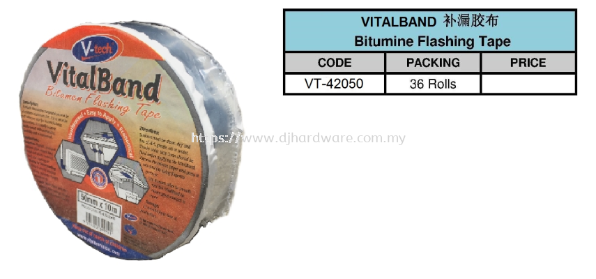 VITALBAND BITUMINE FLASHING TAPE (WS)