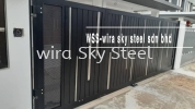 172 Inline, Netting, Glass Series Aluminium Trackless Folding Gate