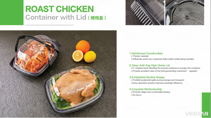 Roast Chicken Container With Lid