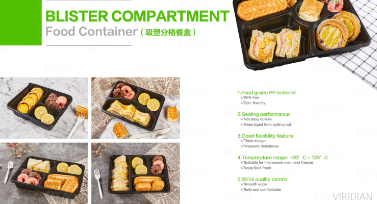 Blister Compartment Food Container