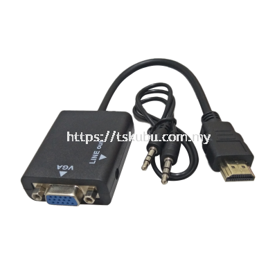 53135250  HDMI (M) TO VGA (F) + AUDIO ADAP W/WIRE (E-3289-2)