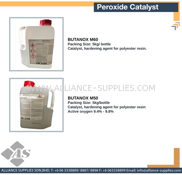BUTANOX M60 / BUTANOX M50 Peroxide Catalyst Raw Materials For The ...