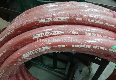 FLUIDCOR High Temperature Steam Hose Red