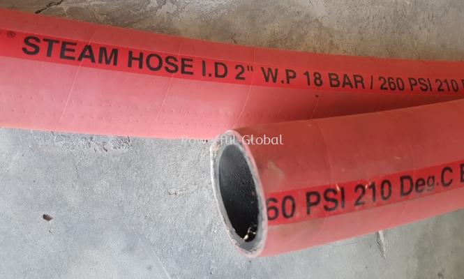 PERAFLEX High Temp Red Steam Hose ID 2in