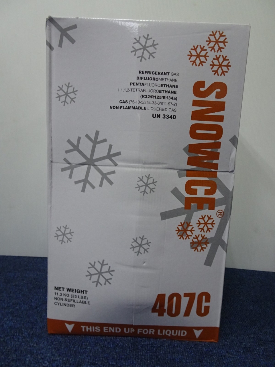 R407C X 25LBS (11.3KGS) SNOWICE HFC REFRIGERANT GAS