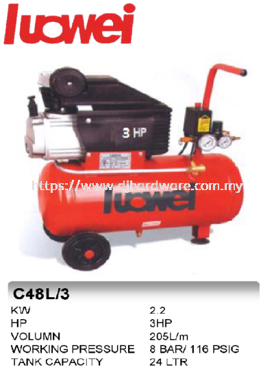 LUOWEI AIR COMPRESSORS C48L 3 (TS)