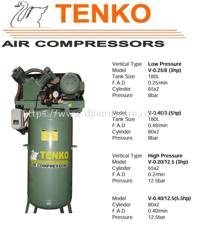 TENKO AIR COMPRESSORS 4 TYPES (TS)