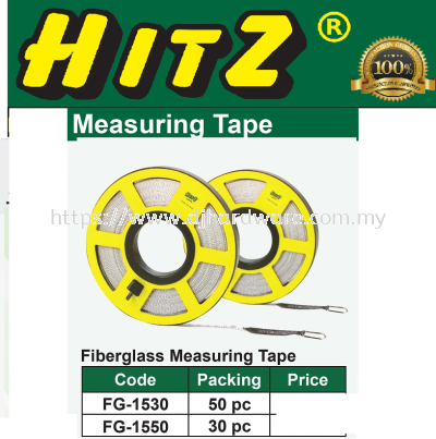 HITZ MEASURING TAPE FIBERGLASS MEASURING TAPE FG 1530 1550 (WS)