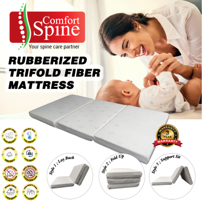 3" Single Tri-Fordable Mattress Tatami Style kilang harga tilam lipat fibre breathable