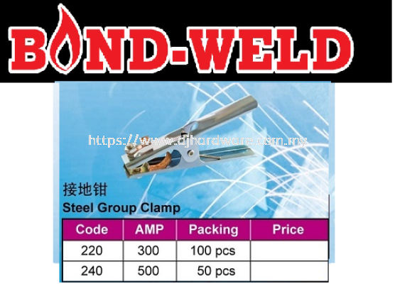 BOND WELD STEEL GROUP CLAMP (WS)