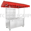 Stainless Steel Burger Stall with Canopy Kitchen Equipment