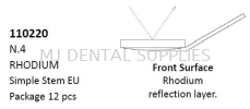 MIRROR N.4 RHODIUM, #110220 CORICAMA Diagnostic Instruments