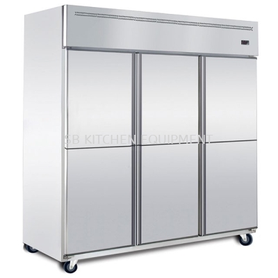 6 Door Upright Chiller (-Blower System -Magnatic Solid Door)