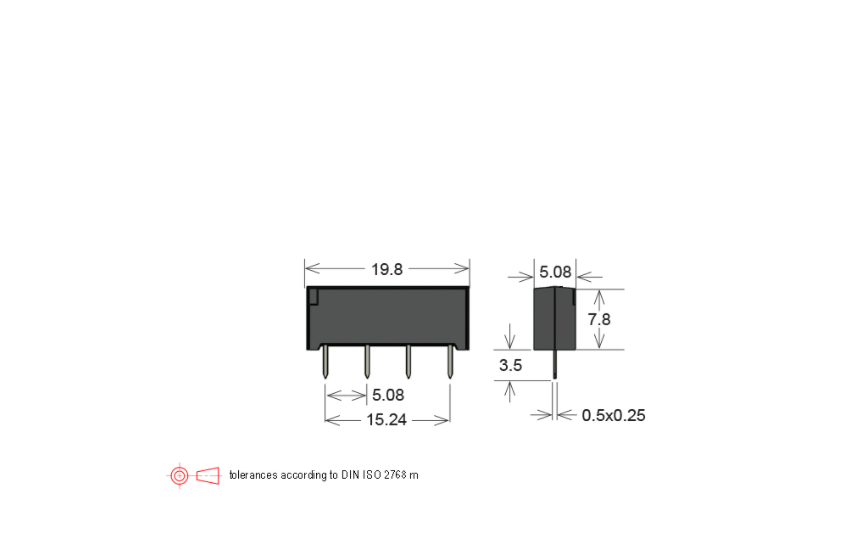 Standex SIL05-1A75-71M Series Reed Relay