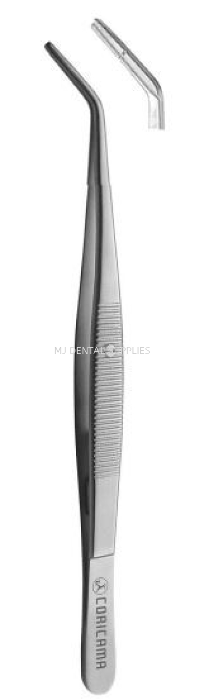 TWEEZER ENDO WITH LOCK GROOVED, #370080 CORICAMA