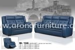 M 166 3+2+1 Leather Sofa Arona