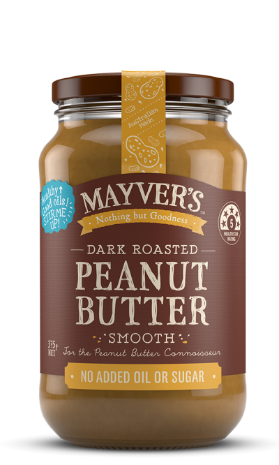 MAYVERS Peanut Butter Dark Roast Smooth 375gm