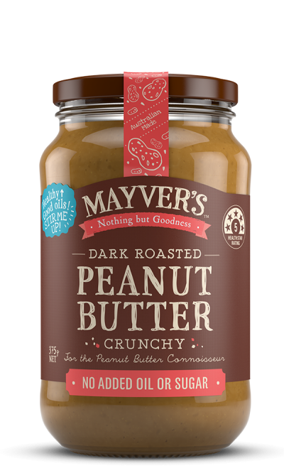 MAYVERS Peanut Butter Dark Roast Crunchy 375gm