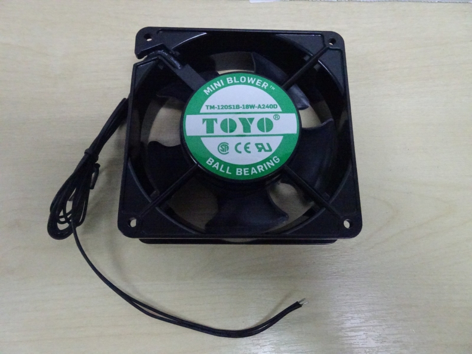 TOYO COOLING FAN TM-120S1B-18W-A240D 4" 240V BEARING FAN