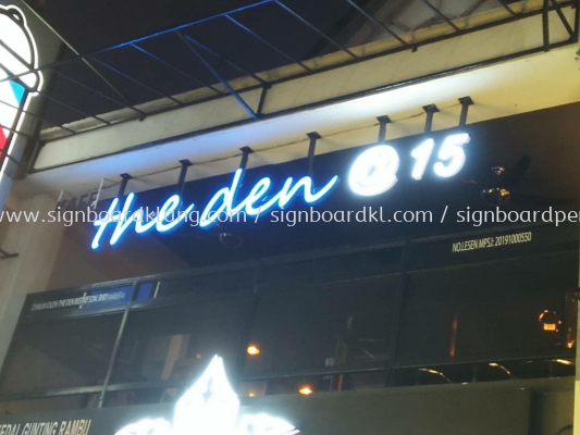 3d LED Eg box up led frontlit lettering signage signboard at Kuala Lumpur klang puchong setia alam and pataling jaya 