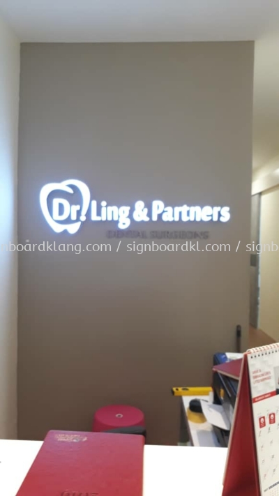 3d LED Eg box up led frontlit lettering signage signboard at Kuala Lumpur klang puchong setia alam and pataling jaya 