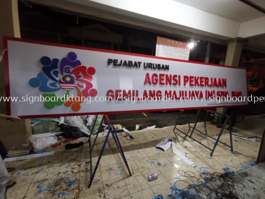 3D box up lettering signage signboard at Kuala Lumpur klang Selangor rimbayu kota kemuning shah alam