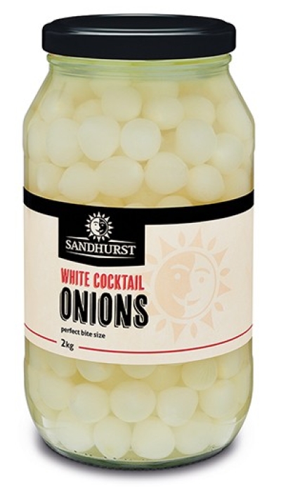 Sandhurst White Cocktail Onions ( co2 ) 2kg