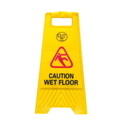 YKF Yellow Caution Wet Floor Sign Board Stand