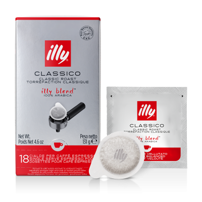 ILLY CLASSICO C CLASSIC ROAST MEDIUM, 125G ( 18 PODS BOX )