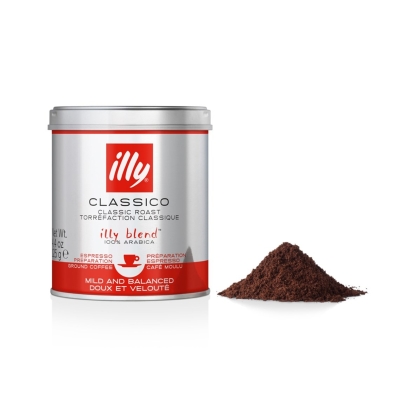 ILLY CLASSICO GROUND ESPRESSO C CLASSIC ROAST MEDIUM 125G