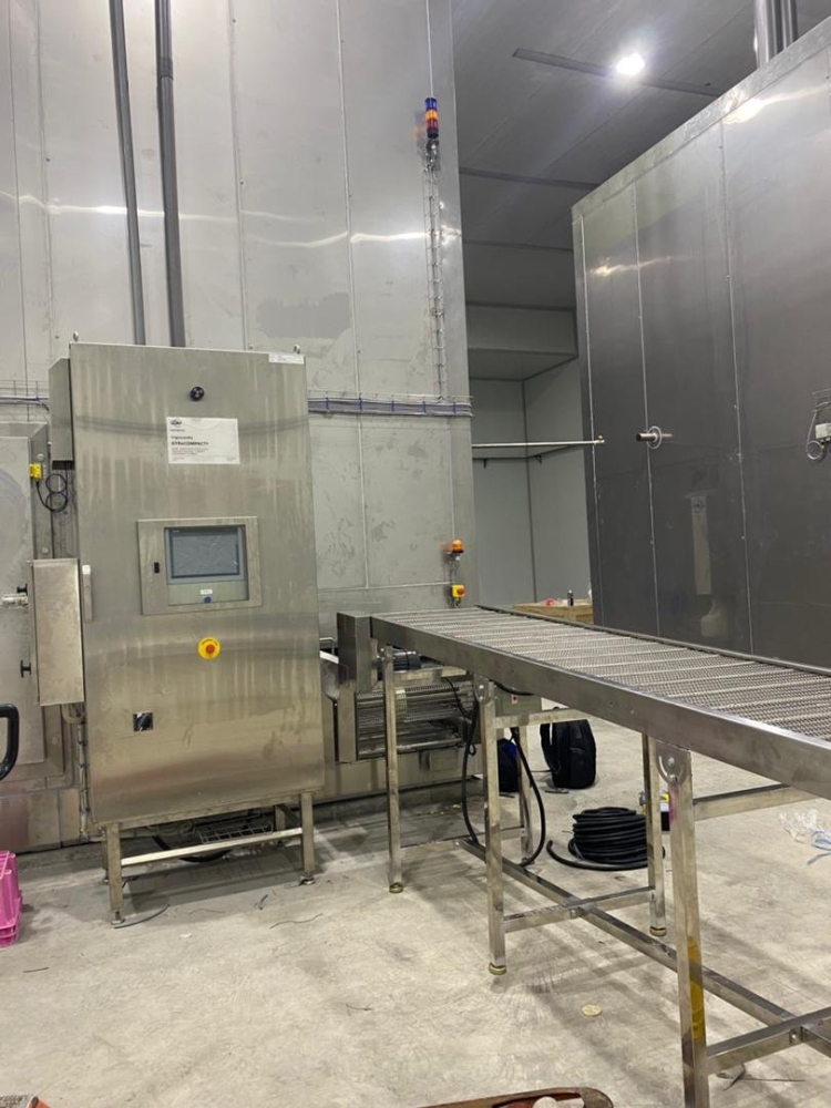 Food grade mesh belt conveyor in cold room