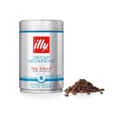 ILLY WHOLE BEAN DECAF- DECAFFEINATED, 250G