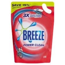 BREEZE LIQUID POWER CLEAN (RED) REFILL 6 X 1.8KG (PKT)