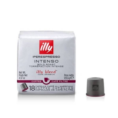 ILLY IPERESPRESSO FILTER COFFEE INTENSO C BOLD ROAST 18 CAPSULES