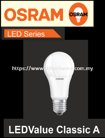 OSRAM LIGHT BULB LED SERIES LED VALUE CLASSIC A (WS)